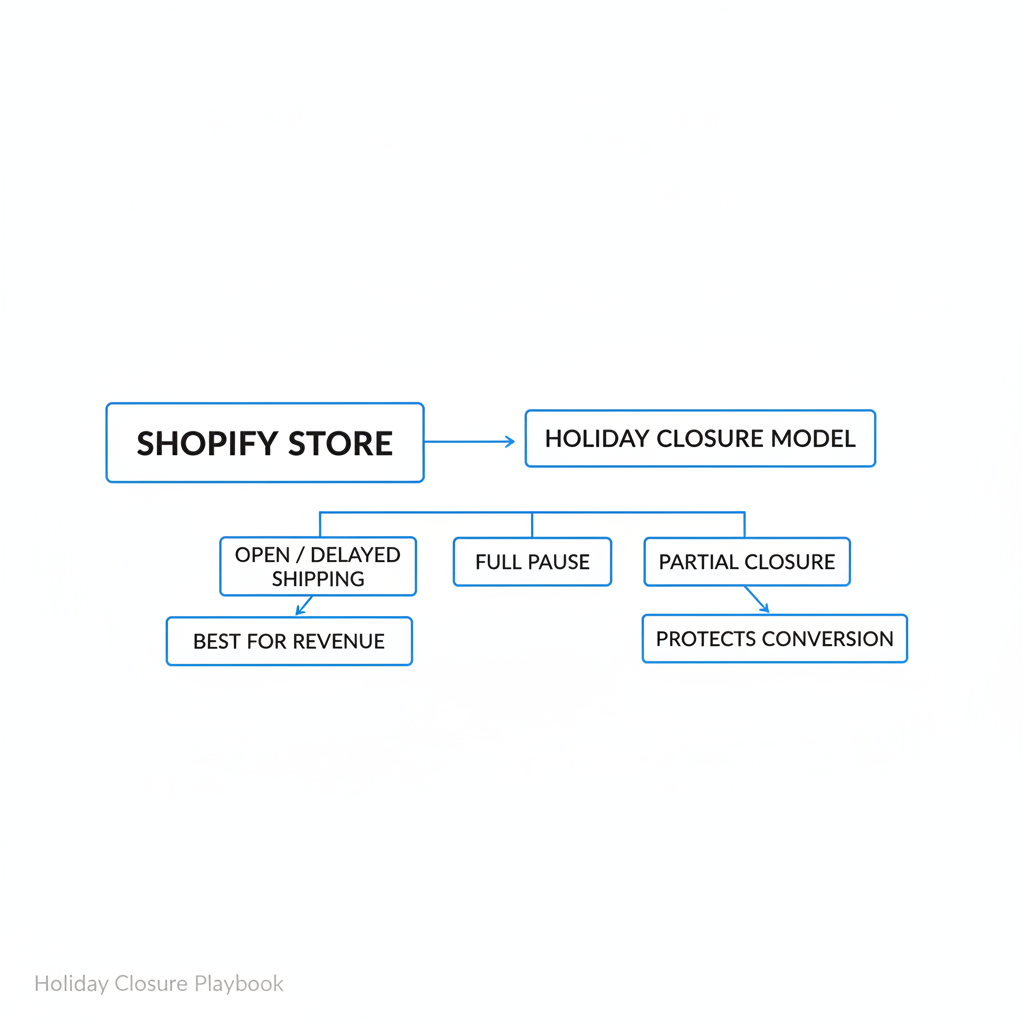 What is the best holiday closure model for a Shopify store?